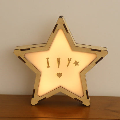 Wooden Star Night Light
