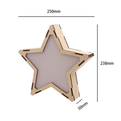 Wooden Star Night Light