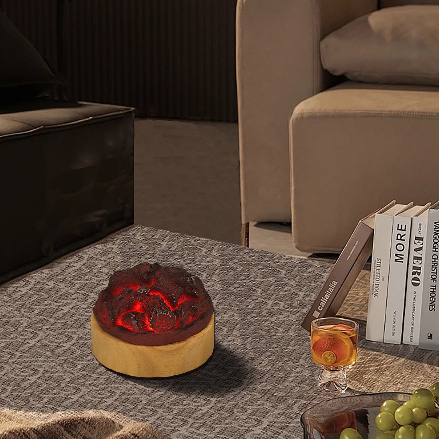 Resin Campfire Night Light