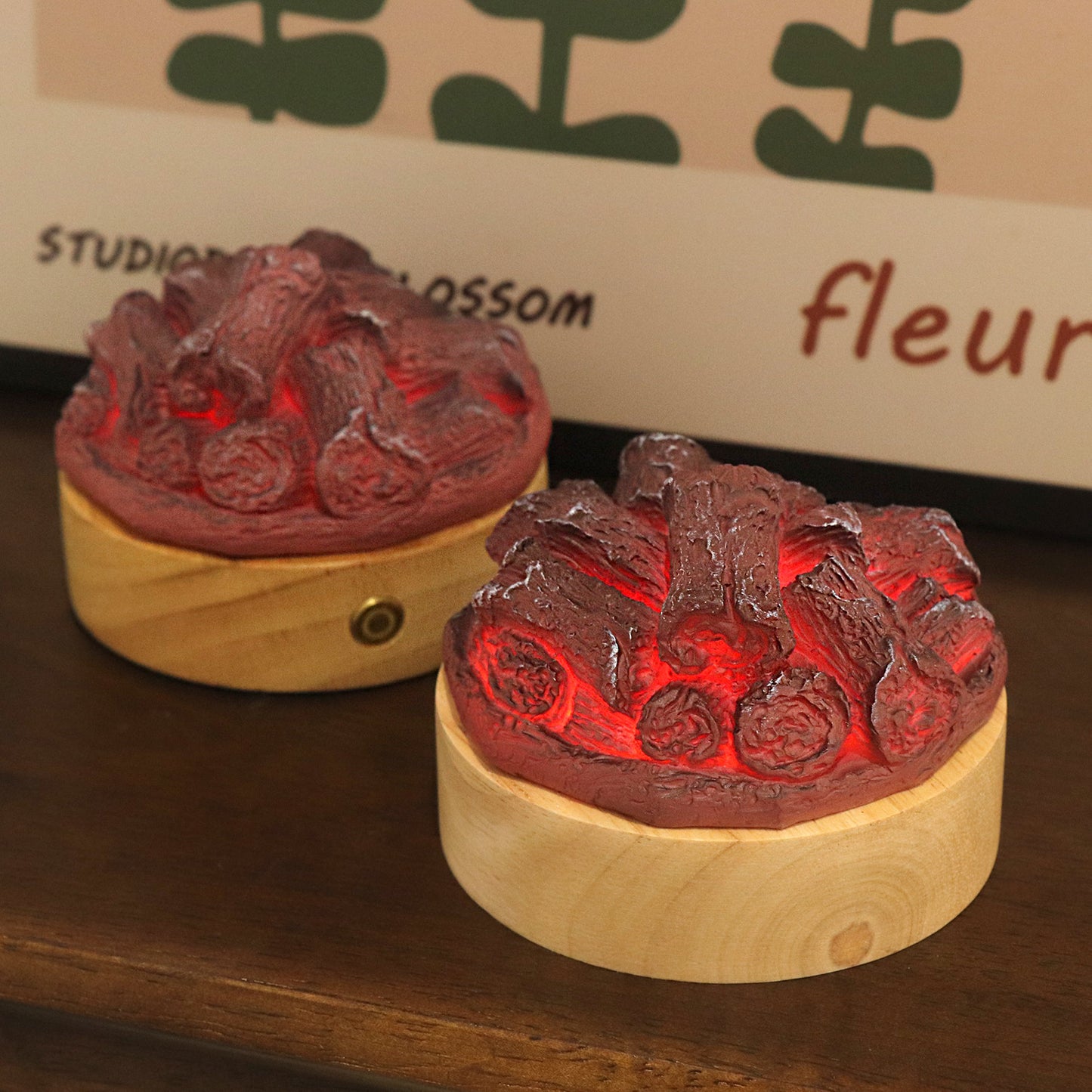 Resin Campfire Night Light