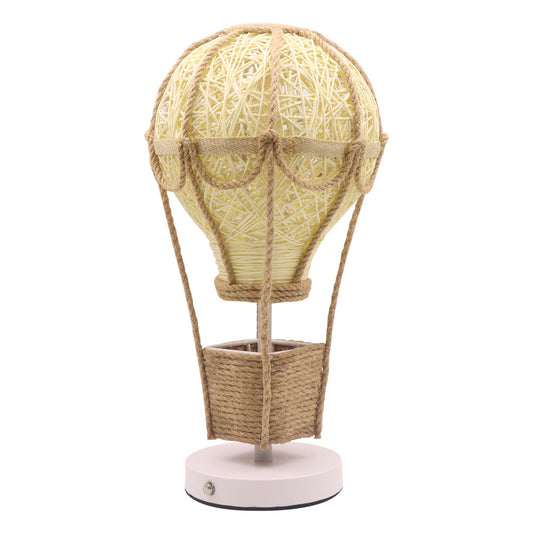 Woven Rattan Hot Air Balloon Table Lamp