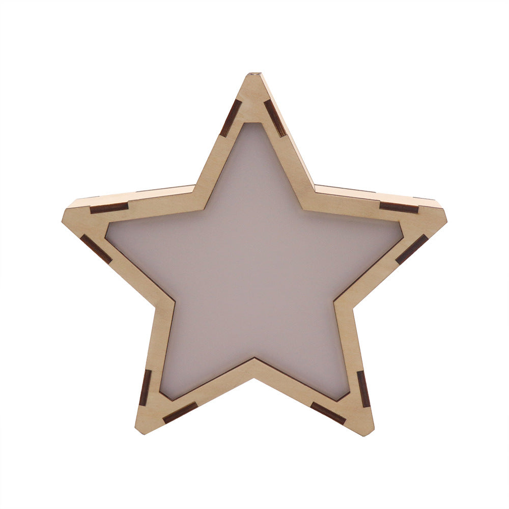 Wooden Star Night Light