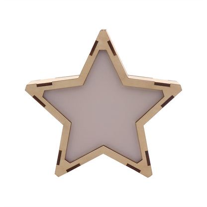 Wooden Star Night Light