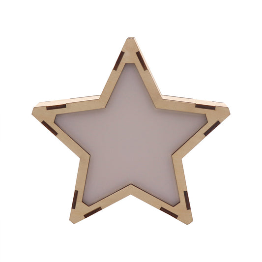 Wooden Star Night Light